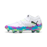 PUMA Future 8 Ultimate Brilliance Gras Voetbalschoenen (FG) Dames Wit Blauw Paars