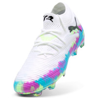 PUMA Future 8 Ultimate Brilliance Gras Voetbalschoenen (FG) Dames Wit Blauw Paars