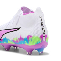 PUMA Ultra 6 Match+ High Brilliance Grass/Artificial Grass Football Boots (MG) Women's White Purple Blue