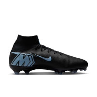 Nike Zoom Mercurial Superfly 10 Pro Gras Football Boots (FG) Black Light Blue