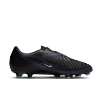 Nike Phantom 6 Low Academy Grass/Artificial Grass Football Boots (MG) Black Light Blue