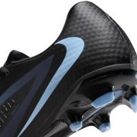 Nike Phantom 6 Low Academy Grass/Artificial Grass Football Boots (MG) Black Light Blue