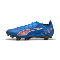 PUMA Ultra 6 Ultimate Carbon Gras Voetbalschoenen (FG) Blauw Wit Felrood