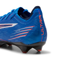 PUMA Ultra 6 Ultimate Carbon Gras Voetbalschoenen (FG) Blauw Wit Felrood