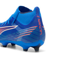 PUMA Ultra 6 Match+ High Gras / Kunstgras Voetbalschoenen (MG) Blauw Wit Felrood