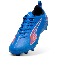PUMA Ultra 6 Play Grass/Artificial Grass Football Boots (MG) Kids Blue White Bright Red