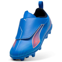 PUMA Ultra 6 Play V Gras / Kunstgras Voetbalschoenen (MG) Kids Blauw Wit Felrood