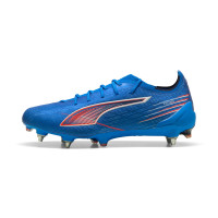 PUMA Ultra 6 Ultimate IJzeren-Nop Voetbalschoenen (SG) Blauw Wit Felrood