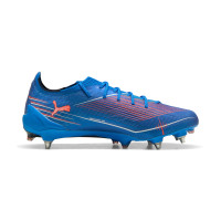 PUMA Ultra 6 Ultimate IJzeren-Nop Voetbalschoenen (SG) Blauw Wit Felrood