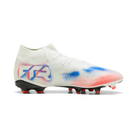 PUMA Future 8 Pro Gras / Kunstgras Voetbalschoenen (MG) Wit Felrood Blauw