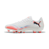 PUMA Future 8 Play Grass/Artificial Grass Football Boots (MG) White Bright Red Blue