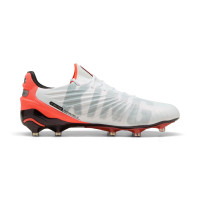 PUMA King Ultimate Gras / Kunstgras Voetbalschoenen (MG) Wit Felrood Zwart