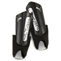 PUMA Ultra Light Ankle Shin Guards Black Silver