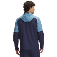 Under Armour Tech Utility Woven Trainingspak Full-Zip Donkerblauw Lichtblauw
