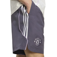 adidas Manchester United Urban Purist Short 2025-2026 Purple White