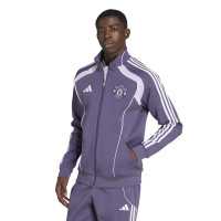 adidas Manchester United Urban Purist Full-Zip Tracksuit 2025-2026 Purple White