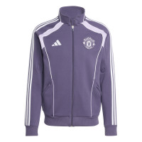 adidas Manchester United Urban Purist Full-Zip Tracksuit 2025-2026 Purple White