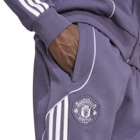 adidas Manchester United Urban Purist Full-Zip Tracksuit 2025-2026 Purple White