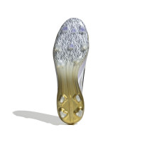 adidas F50 Elite Veterloze Gras Voetbalschoenen (FG) Wit Zwart Goud