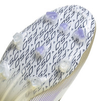 adidas F50 Elite Veterloze Gras Voetbalschoenen (FG) Wit Zwart Goud