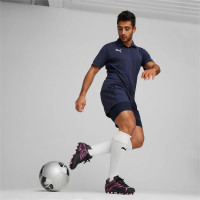 PUMA teamGOAL Polo Donkerblauw Wit