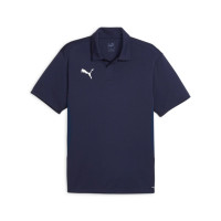 PUMA teamGOAL Polo Donkerblauw Wit