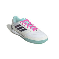 adidas Top Sala Competition II Zaalvoetbalschoenen (IN) Wit Zwart Turquoise Roze