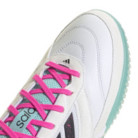 adidas Top Sala Competition II Zaalvoetbalschoenen (IN) Wit Zwart Turquoise Roze