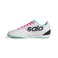 adidas Top Sala Competition II Zaalvoetbalschoenen (IN) Kids Wit Zwart Turquoise Roze