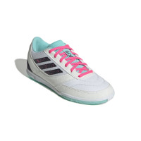 adidas Top Sala Competition II Zaalvoetbalschoenen (IN) Kids Wit Zwart Turquoise Roze