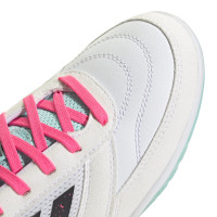 adidas Top Sala Competition II Zaalvoetbalschoenen (IN) Kids Wit Zwart Turquoise Roze
