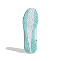 adidas Super Sala III Indoor Football Boots (IN) White Black Turquoise Pink