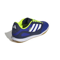 adidas Super Sala III Zaalvoetbalschoenen (IN) Kids Blauw Donkerblauw Wit Neongeel