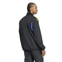 adidas Manchester United Presentatie Trainingspak Full-Zip 2025-2026 Zwart Blauw Geel