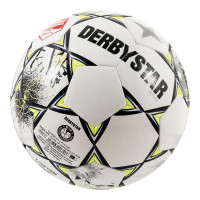 Derbystar Keuken Kampioen Divisie Replica Football Size 5 2025-2026 White Black Yellow