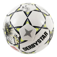 Derbystar Keuken Kampioen Divisie Replica Football Size 5 2025-2026 White Black Yellow