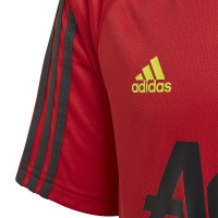 adidas Manchester United Trainingsshirt 2019-2020 Kids Rood Grijs