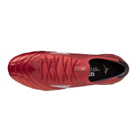 Mizuno Morelia Neo IV Beta Japan Grass Football Boots (FG) Red Silver Black