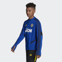 adidas Manchester United Trainingstrui 2019-2020 Kids Blauw Zwart