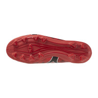 Mizuno Alpha II Select Gras Voetbalschoenen (FG) Rood Zwart Zilver