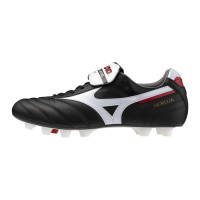 Mizuno Morelia II Japan Gras / Kunstgras Voetbalschoenen (MG) Zwart Wit Rood