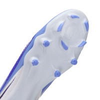 Nike Phantom 6 Low Academy Gras / Kunstgras Voetbalschoenen (MG) Wit Blauw Geel