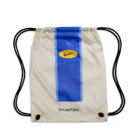 Nike Phantom 6 Low Elite Gras Voetbalschoenen (FG) Wit Blauw Geel