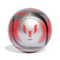 adidas Messi Club Voetbal Maat 5 Zilver Zwart Rood