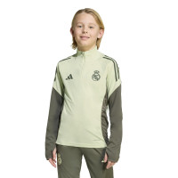adidas Real Madrid Tracksuit 1/4-Zip 2025-2026 Kids Light Green Grey