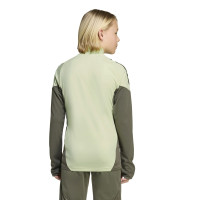 adidas Real Madrid Tracksuit 1/4-Zip 2025-2026 Kids Light Green Grey
