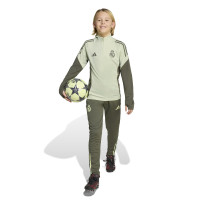 adidas Real Madrid Tracksuit 1/4-Zip 2025-2026 Kids Light Green Grey