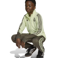 adidas Real Madrid Full-Zip Tracksuit 2025-2026 Kids Light Green Grey