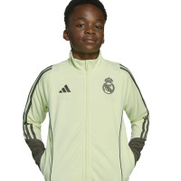 adidas Real Madrid Full-Zip Tracksuit 2025-2026 Kids Light Green Grey