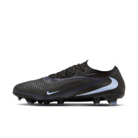 Nike Phantom 6 Low Pro Gras Voetbalschoenen (FG) Zwart Lichtblauw